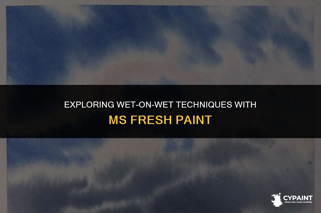can ms fresh paint recreate wet on wet