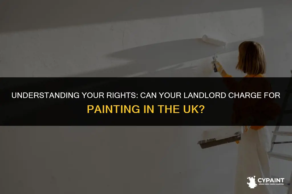 can my landlord charge me for painting uk