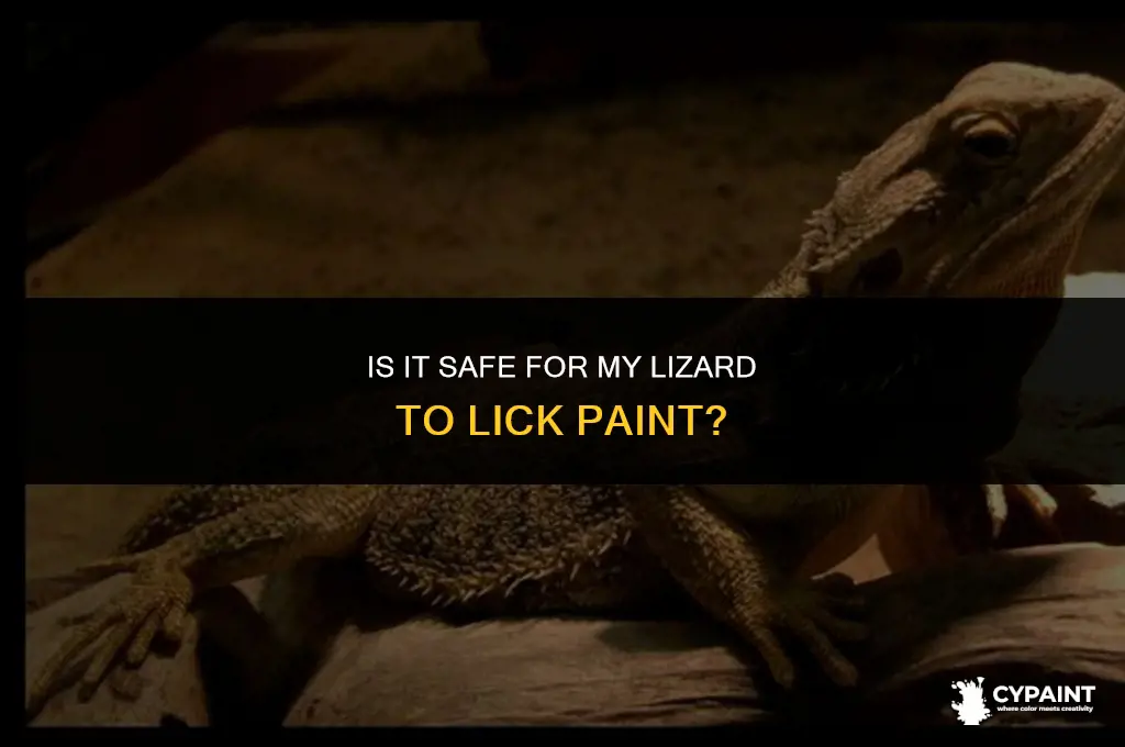 can my lizard lick paint and be fine