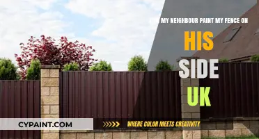 Can My Neighbour Paint My Fence on His Side in the UK?