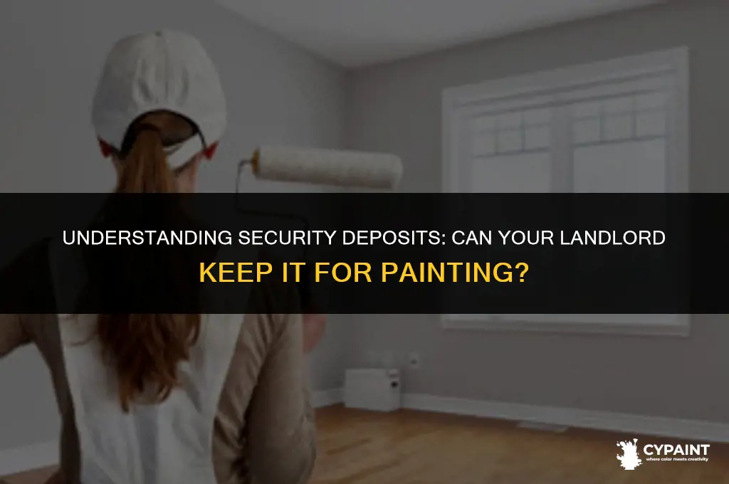 can my security deposit be kept for painting