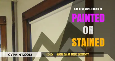 Revamping Vinyl: Exploring the Art of Painting and Staining New Fabric