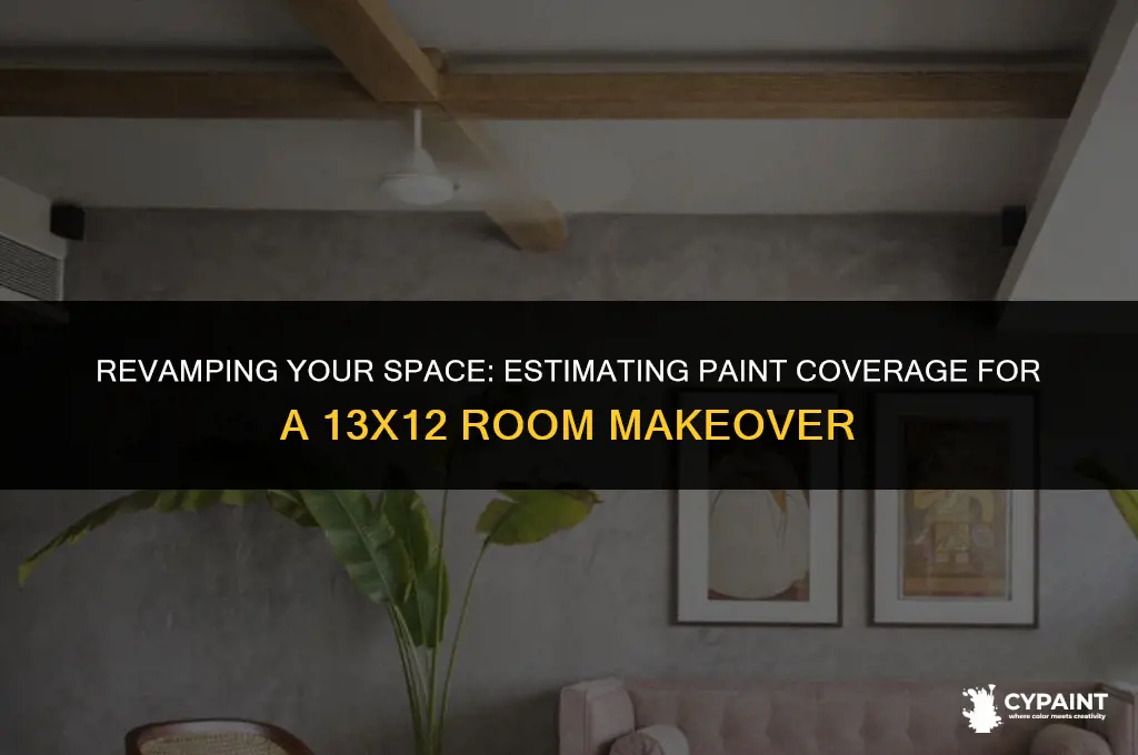 can one gallon of paint cover 13x12 room