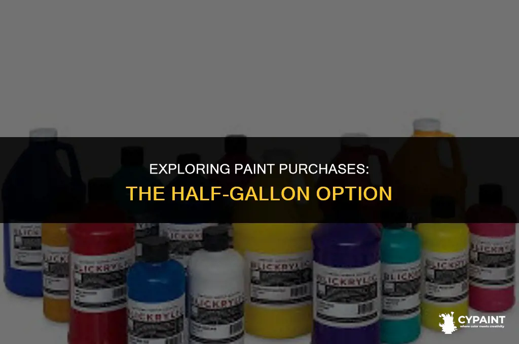 can paint be brought by the half gallon