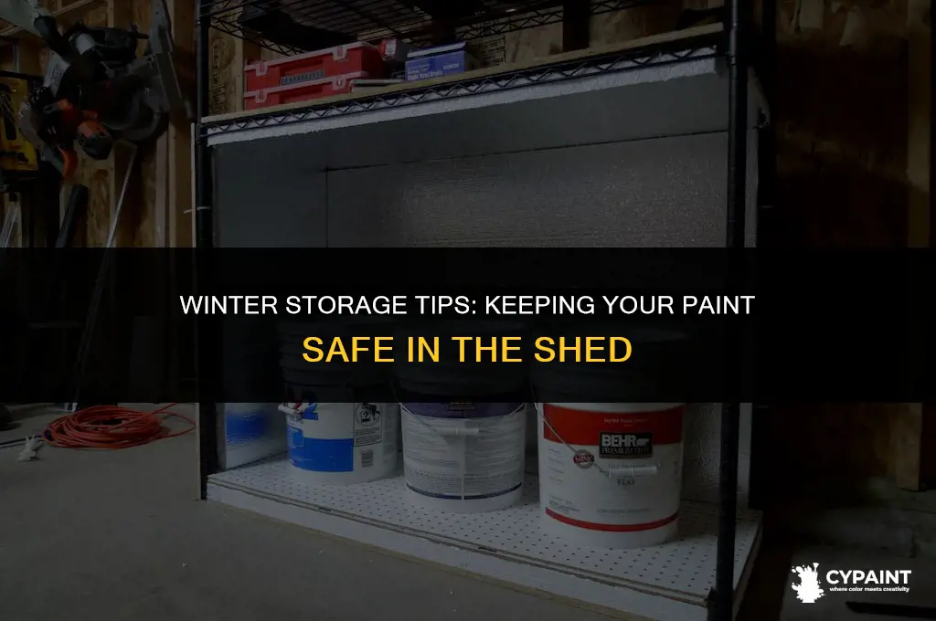 can paint be kept in shed during winter