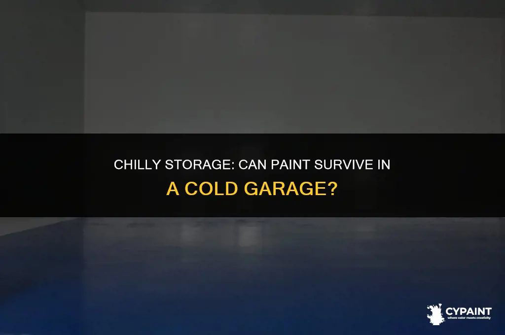 can paint be stored in a cold garage