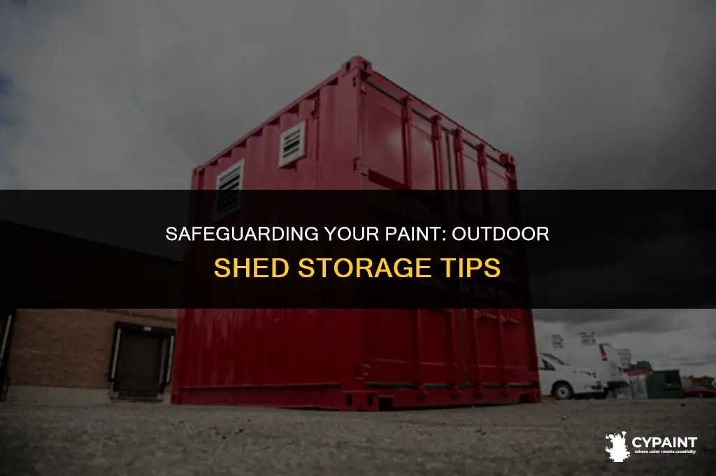 can paint be stored in an outdoor shed