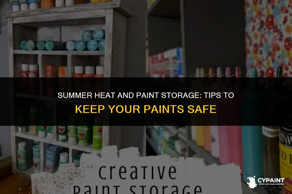 can paint be stored in the summer heat
