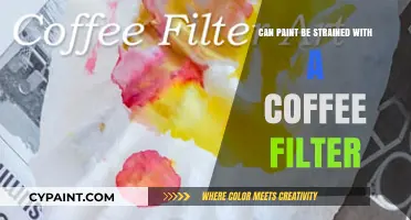 Filtering Creativity: Can Paint Be Strained with a Coffee Filter?