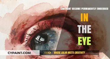 The Lingering Gaze: Can Paint Truly Embed in the Eye?