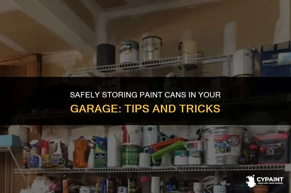 can paint cans be stored in the garage