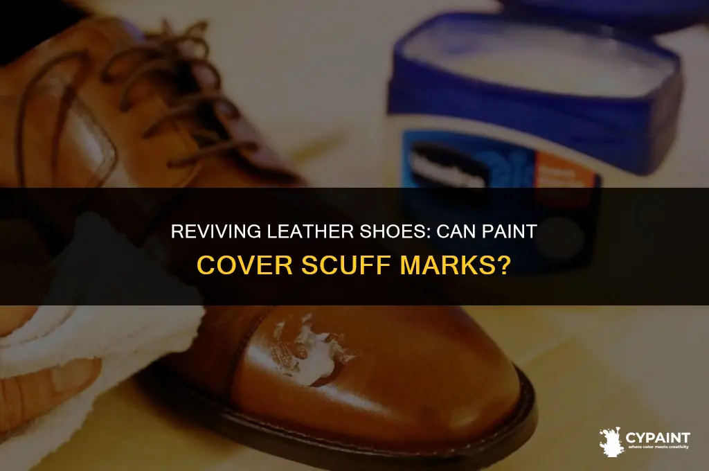 can paint cover scuff marks on leather shoes