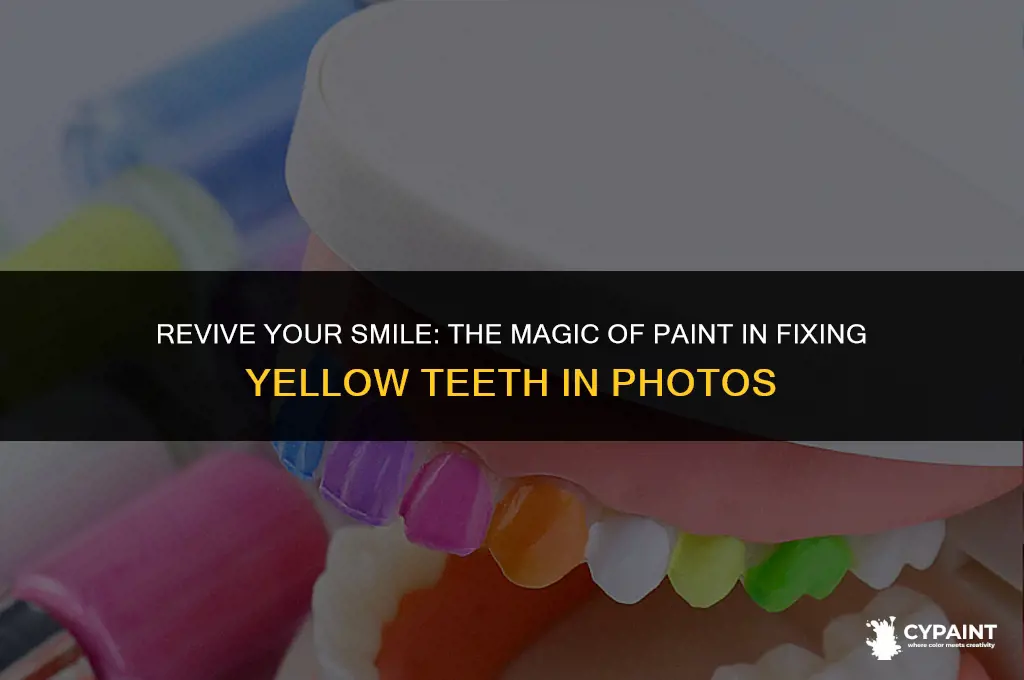 can paint fix yellow teeth in a photo