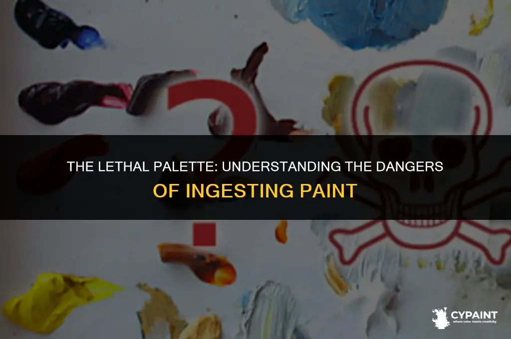 can paint kill you if you drink it