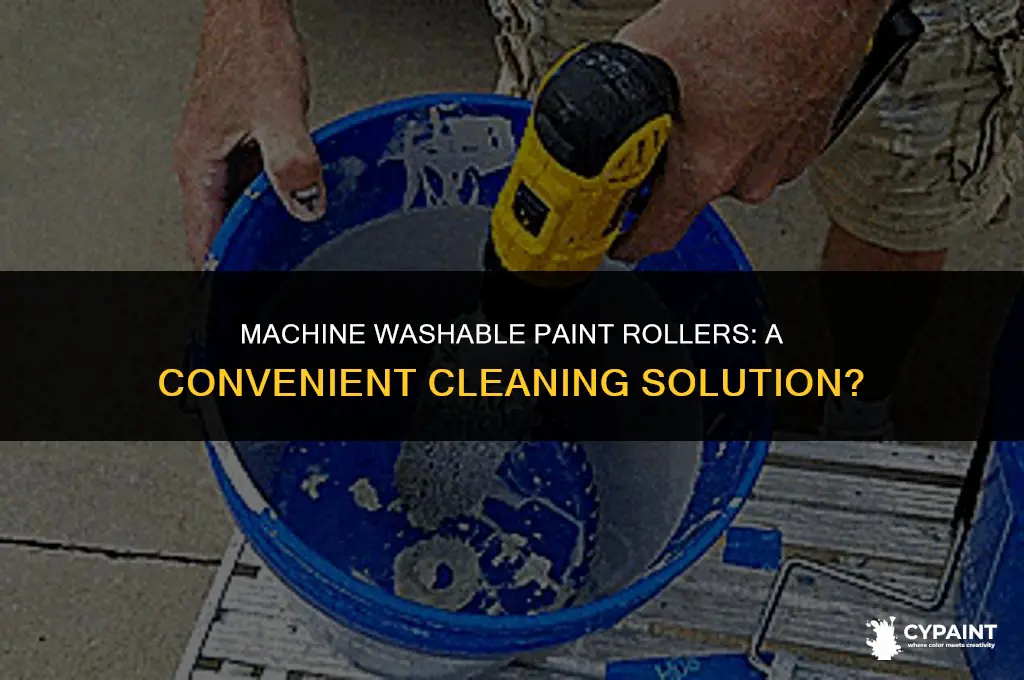 can paint rollers go in the washing machine