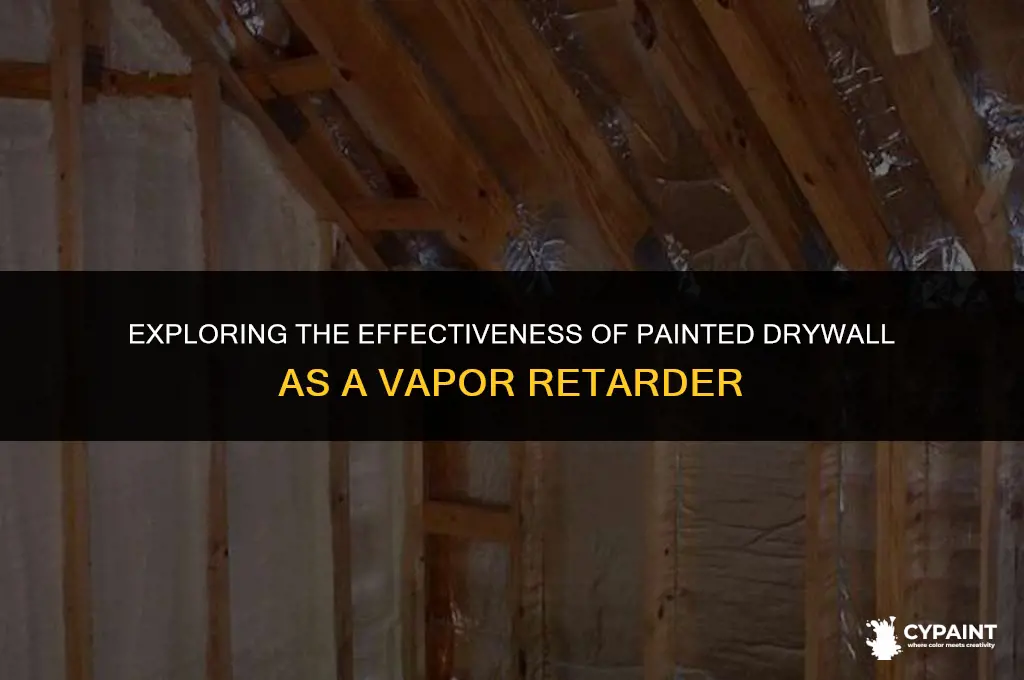 can painted drywall be an effective vapor retarder