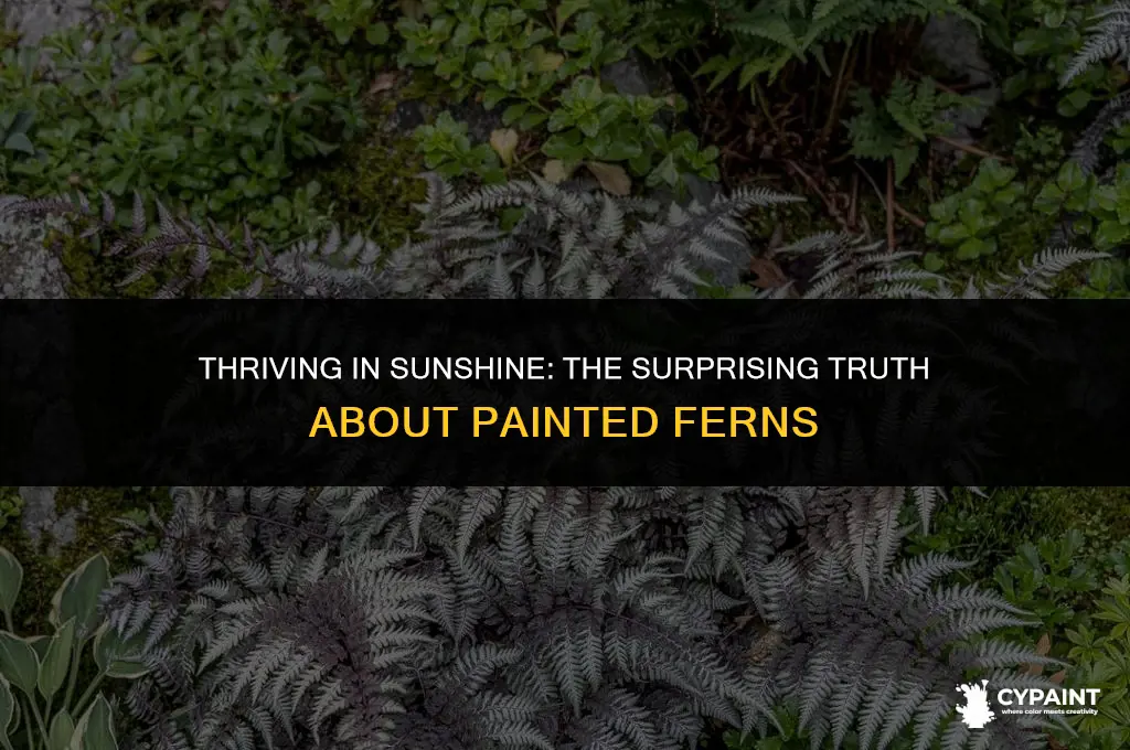 can painted ferns be grown in full sun