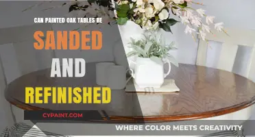 Reviving Painted Oak Tables: A Guide to Sanding and Refinishing