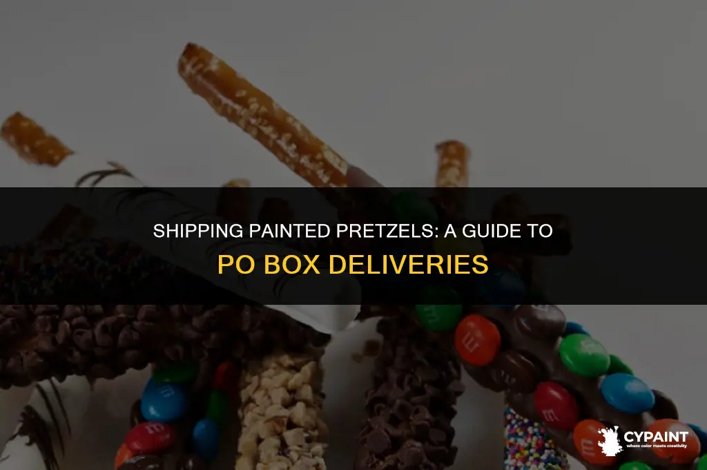 can painted pretzel be shipped to po boxes