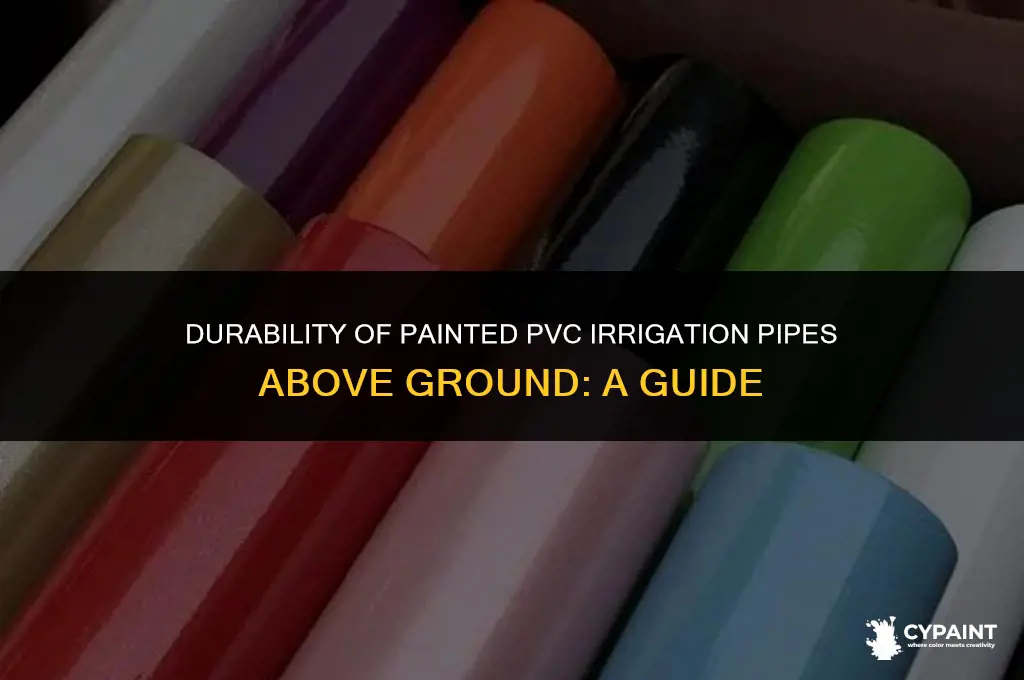 can painted pvc irrigation pipe stay above ground