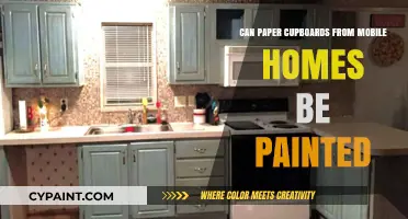 Revamping Mobile Home Interiors: Painting Paper Cupboards for a Fresh Look