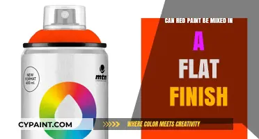 Mixing Red Paint: Flat Finish Possibilities