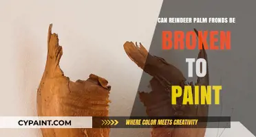 Exploring the Art of Palm Frond Painting: Reindeer Edition
