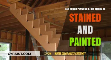 Staining and Painting Rough Plywood Stair Risers