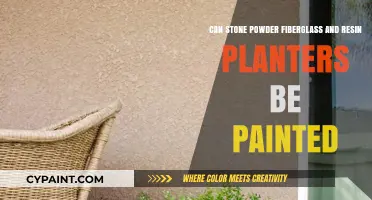 How to Paint Stone Powder Fiberglass and Resin Planters?