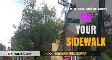 Can Cities Paint Directional Arrows on Private Sidewalks? Legal Insights