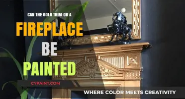 Transforming Gold Fireplace Trim with Paint