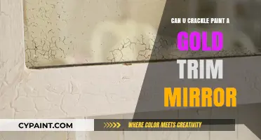 Elegant Transformation: Crackle Painting a Gold Trim Mirror