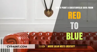 Transforming Your Chesterfield: Painting a Red Sofa to Blue
