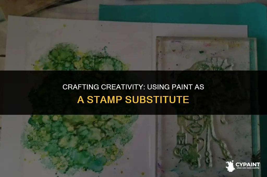 can y uuse paint for a stamp innsteead