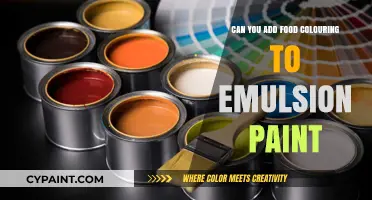 Mixing Hues: The Art of Adding Food Coloring to Emulsion Paint