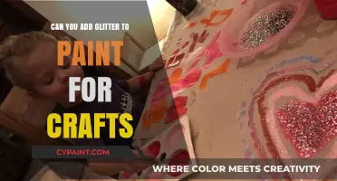 Sparkle Up Your Crafts: The Art of Glitter-Infused Paint