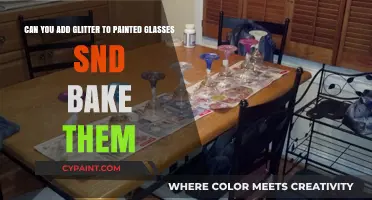Glittering Glasses: Baking Painted Glitter for Durable, Sparkling Results