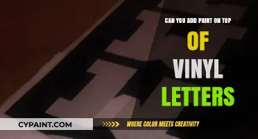 How to Paint Over Vinyl Letters