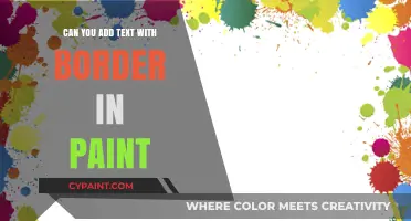 Mastering the Art of Adding Text with Borders in Paint