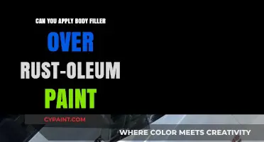 How to Apply Body Filler Over Rust-Oleum Paint