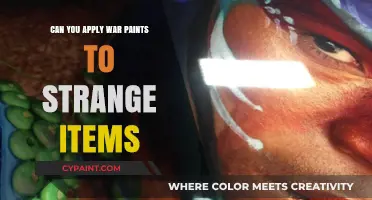 Unconventional Canvas: Exploring War Paint on Strange Items