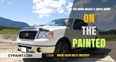 Can You Bring a Single Bump to Maaco for Paint Repair?