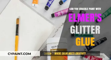 How to Crackle Paint with Elmer's Glitter Glue