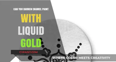 Enhancing Enamel Paint: The Art of Darkening with Liquid Gold