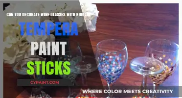 Decorating Wine Glasses with Kingart Tempera Paint Sticks: A Creative Guide