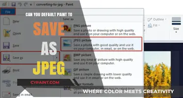 Exploring Paint's Default Settings: A Guide to Saving as JPEG