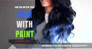 Exploring the Vibrant World of Dip-Dye Hair with Paint