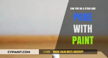 Stick and Poke: Paint as Ink?