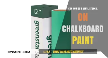 How to Stencil on Chalkboard Paint with Vinyl