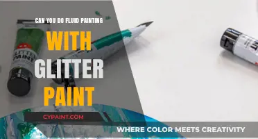 Sparkle and Flow: Exploring Fluid Painting with Glitter Paint